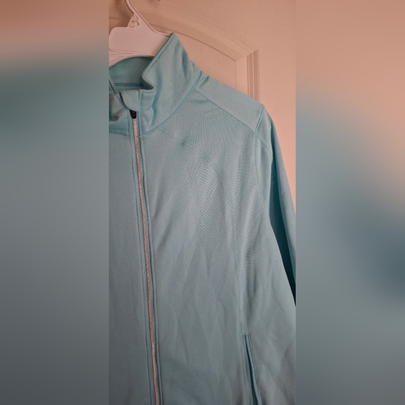 Kate Lord Tirquoise Jacket Women's Light Blue Jacket Sz XL Sporty Casual Gym 20 - Picture 6 of 10